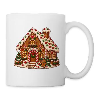 Lebkuchenhaus Winterzauber - Tasse - Weiß - Rechts