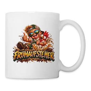 Frühaufsteher Held - Tasse - Weiß - Rechts