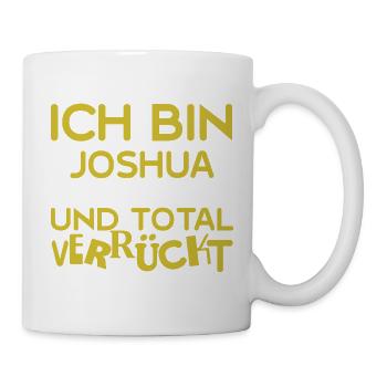 Vorname Joshua - Tasse - Weiß - Rechts