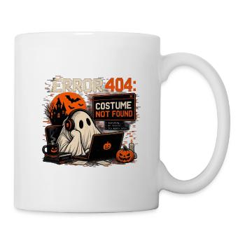 Error 404: Costume Not Found – Halloween Ghost - Tasse - Weiß - Rechts