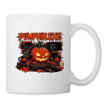 PUMPKIN.EXE – Halloween Gamer & IT Kürbis - Tasse - Weiß - Rechts