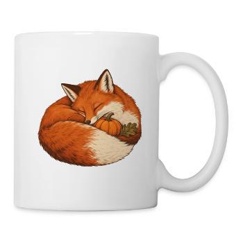 Fuchs im Kürbisnest - Tasse - Weiß - Rechts