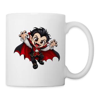 Vampir - Monster unter dem Bett Party - Tasse - Weiß - Rechts