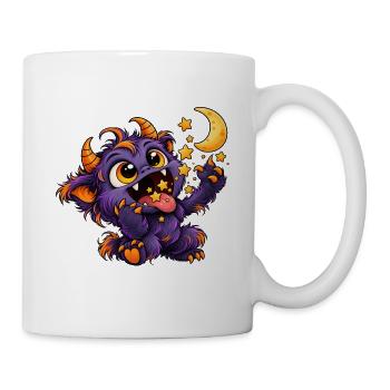 Traumfresser - Monster unter dem Bett Party - Tasse - Weiß - Rechts