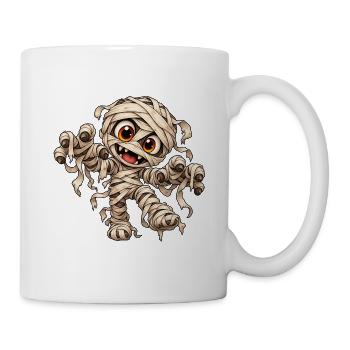 Mumie - Monster unter dem Bett Party - Tasse - Weiß - Rechts