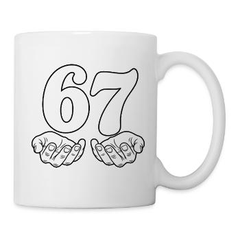 Sechs Sieben - Six Seven - Tasse - Weiß - Rechts