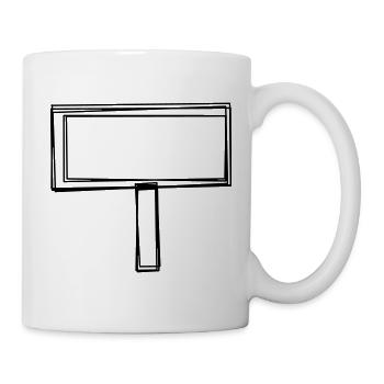 Ortstafel handgezeichnet - Tasse - Weiß - Rechts