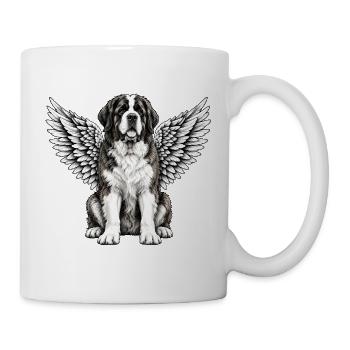 Berner Sennenhund Engel Abschied Flügel - Tasse - Weiß - Rechts