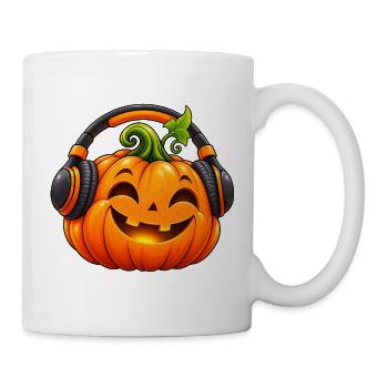 Kürbismann-Keks zu Halloween  - Tasse - Weiß - Rechts