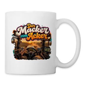 Der Macken vom Ackern - Tasse - Weiß - Rechts