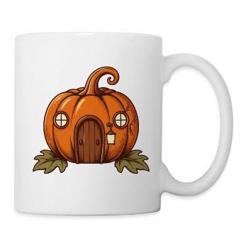 Das kleine Kürbishaus - Tasse - Weiß - Rechts