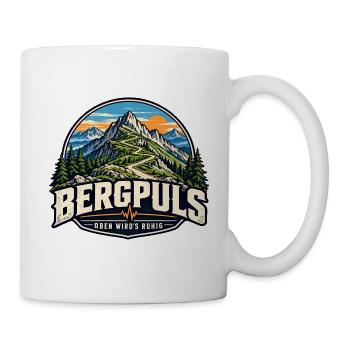 Bergpuls – Oben wird es ruhig - Tasse - Weiß - Rechts