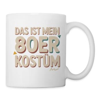 Das ist mein 80er Kostüm Karneval Mottoparty - Tasse - Weiß - Rechts