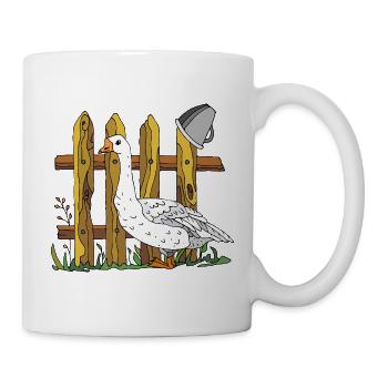 Gans - Tasse - Weiß - Rechts