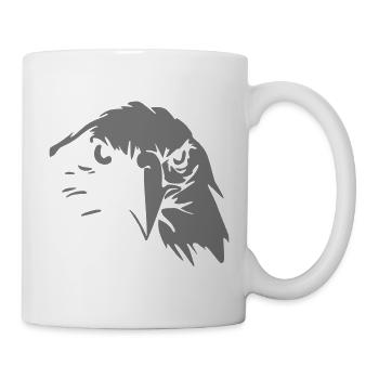 Greifvogel - Tasse - Weiß - Rechts