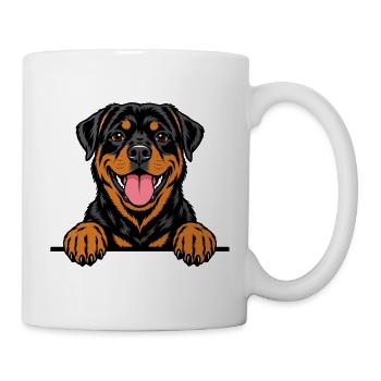 Rottweiler - Tasse - Weiß - Rechts