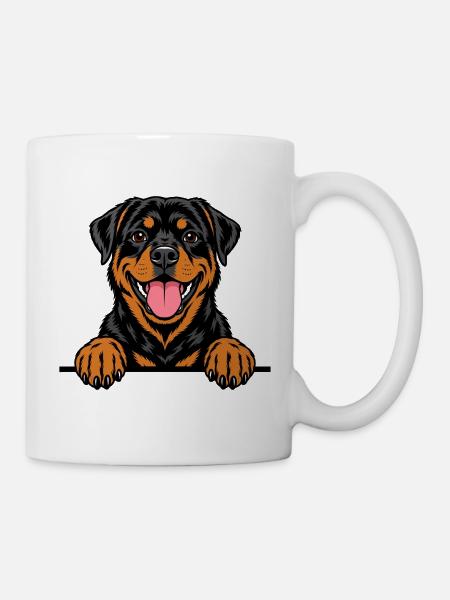 Rottweiler - Tasse - Weiß
