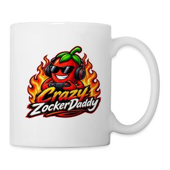 CrazyZockerDaddy - Tasse - Weiß - Rechts