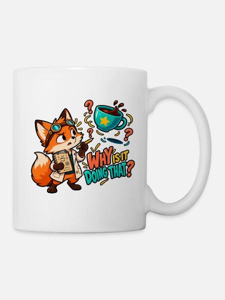 Warum macht er das? - Tasse - Weiß