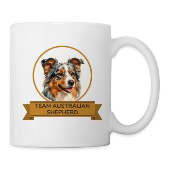 Team Australian Shepherd - Tasse - Weiß - Rechts