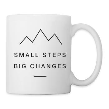 Small Steps  - Tasse - Weiß - Rechts