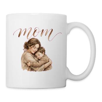 Mama umarmt Aquarell-Umarmung - Tasse - Weiß - Rechts