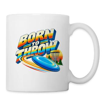 Born to Throw Frisbee - Tasse - Weiß - Rechts