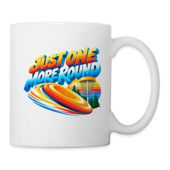 Noch Eine Runde Disc Golf Motiv - Tasse - Weiß - Rechts