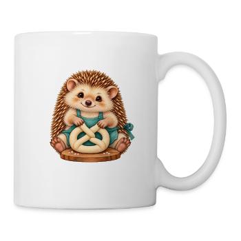Igel formt eine Brezel - Tasse - Weiß - Rechts