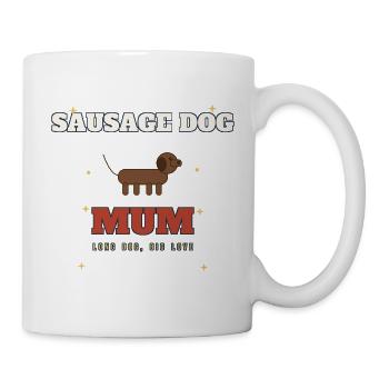 Wursthund-Mama lange Liebe - Tasse - Weiß - Rechts