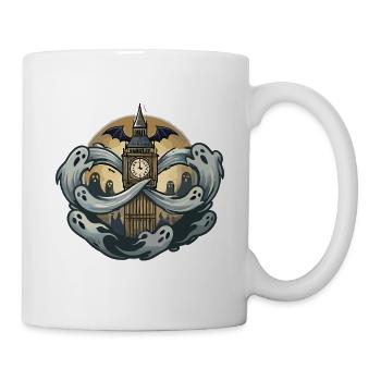 Geister Londons über Big Ben - Tasse - Weiß - Rechts