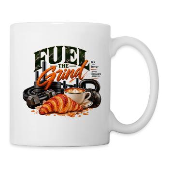 Fuel the Grind – Funktionelle Fitness & Kaffee - Tasse - Weiß - Rechts