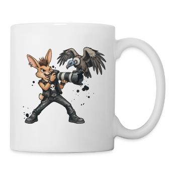 Punk-Hase, der Safari-Fotograf - Tasse - Weiß - Rechts