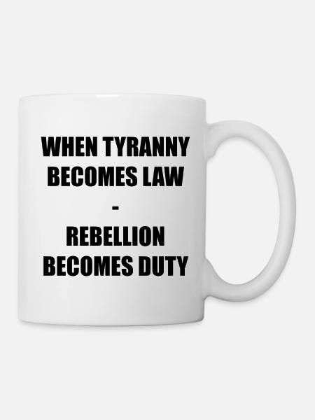 WHEN TYRANNY - Tasse - Weiß