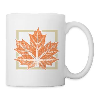 Ahornblatt  - Tasse - Weiß - Rechts