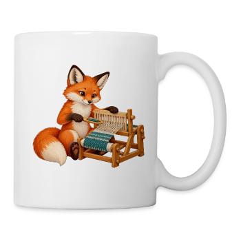 Fuchs webt am Gatterkamm - Tasse - Weiß - Rechts