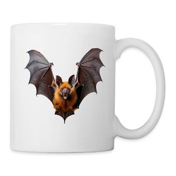 Fledermaus - Tasse - Weiß - Rechts