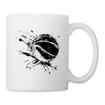 Basketball Ball - Tasse - Weiß - Rechts