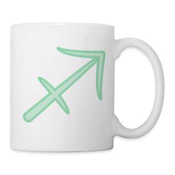 Schütze Sternzeichen Pastellgrün - Tasse - Weiß - Rechts