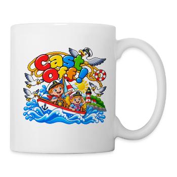 Cast Off Adventure: Nautical Kids - Tasse - Weiß - Rechts