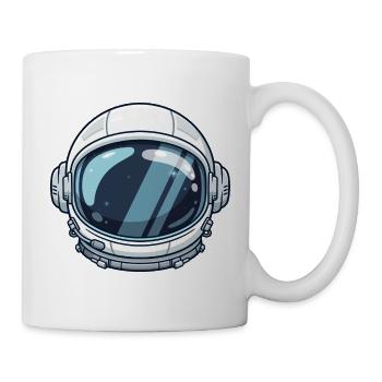 Astronautenhelm Kosmisches Visier - Tasse - Weiß - Rechts