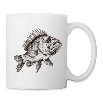Fisch - Tasse - Weiß - Rechts