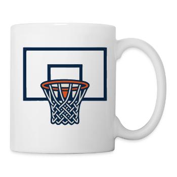 Basketballkorb Brett Logo - Tasse - Weiß - Rechts