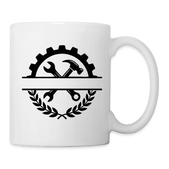 Werkzeug Split Logo Form - Tasse - Weiß - Rechts