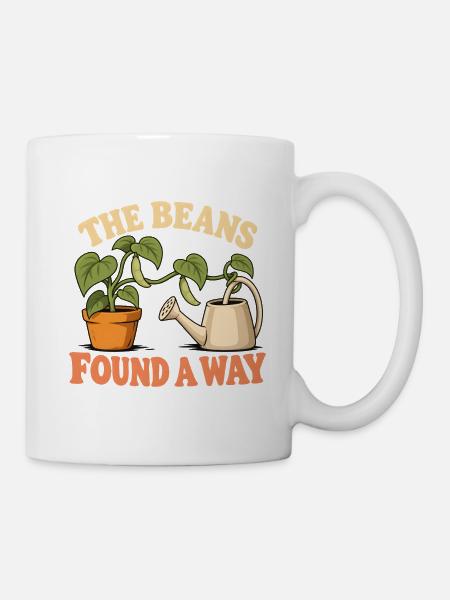 Die Bohnen finden einen Weg - Tasse - Weiß