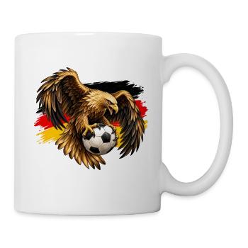 Deutschland Fußball Adler – Schwarz Rot Gold - Tasse - Weiß - Rechts