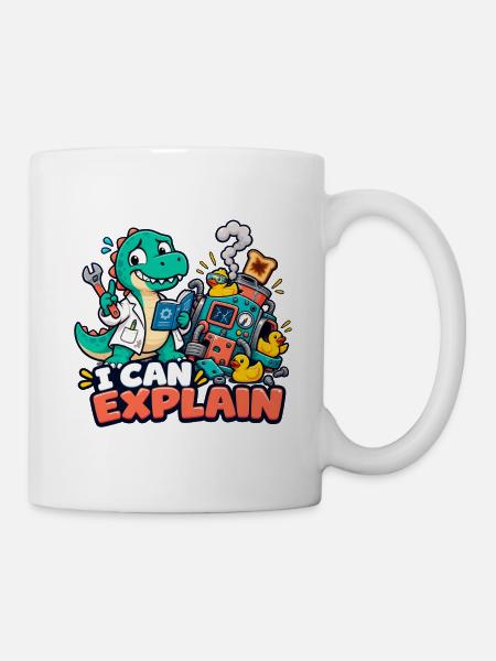Ich kann es erklären - Tasse - Weiß