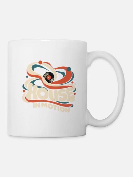 House In Motion Vinyl - Tasse - Weiß