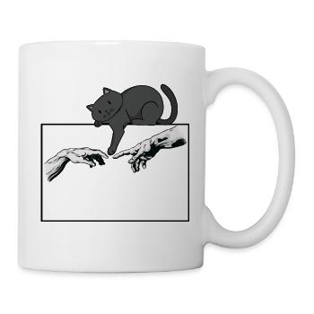  Backprint: Katzen-Mama Cartoon-Katzen - Tasse - Weiß - Rechts