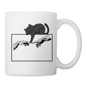  Katze Katzen-Mama Cartoon-Katzen Katzen-Kunst - Tasse - Weiß - Rechts